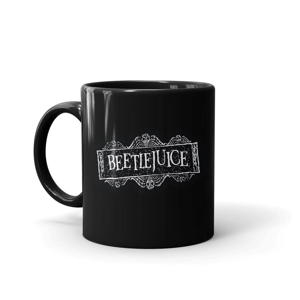 Beetlejuice Logo Black Mug