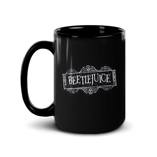 Beetlejuice Logo Black Mug-2