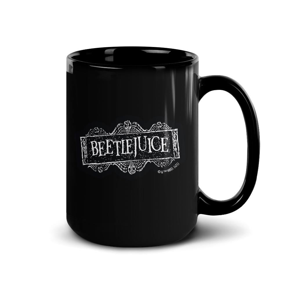 Beetlejuice Logo Black Mug