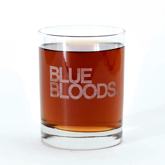 Blue Bloods Logo Laser Engraved Rocks Glass | Official CBS Entertainment Store-0