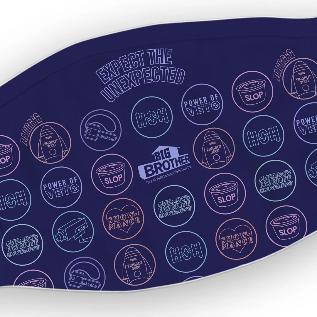 Big Brother Logo Mash Up Washable Face Mask | Official CBS Entertainment Store