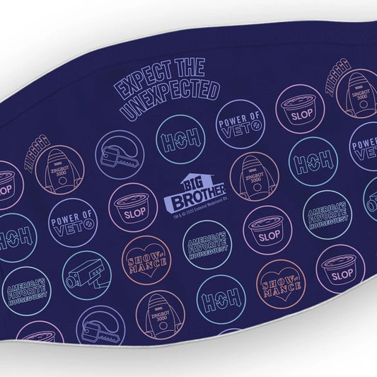 Big Brother Logo Mash Up Washable Face Mask | Official CBS Entertainment Store-1