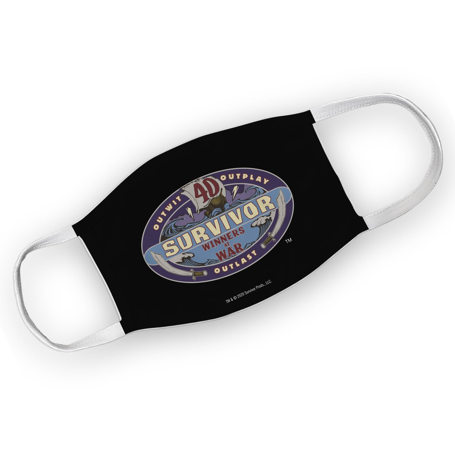 Survivor Season 40 Winners at War Logo Washable Face Mask | Official CBS Entertainment Store