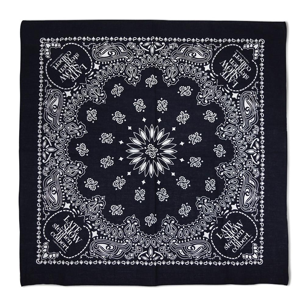 The Late Show with Stephen Colbert Logo Paisley Bandana | Official CBS Entertainment Store