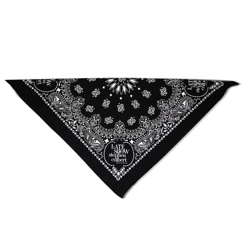 The Late Show with Stephen Colbert Logo Paisley Bandana | Official CBS Entertainment Store