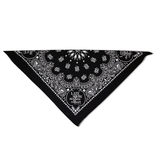 The Late Show with Stephen Colbert Logo Paisley Bandana | Official CBS Entertainment Store-4