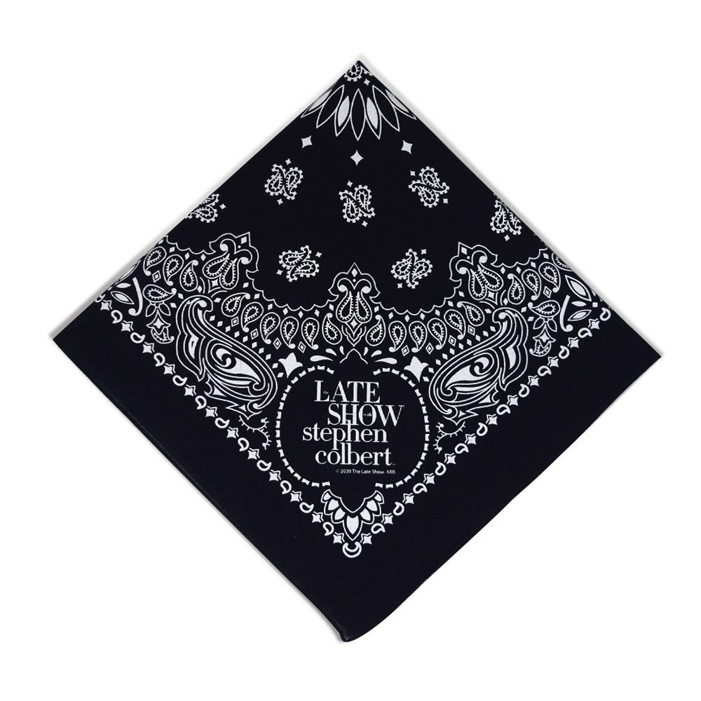 The Late Show with Stephen Colbert Logo Paisley Bandana | Official CBS Entertainment Store