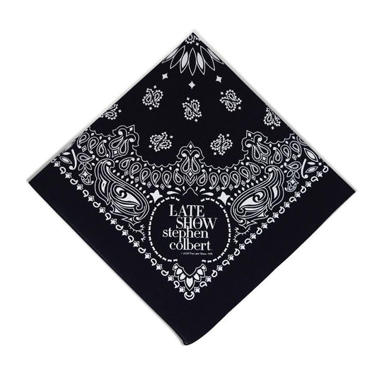 The Late Show with Stephen Colbert Logo Paisley Bandana | Official CBS Entertainment Store-2