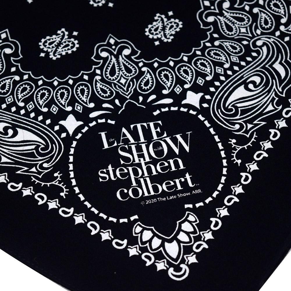 The Late Show with Stephen Colbert Logo Paisley Bandana | Official CBS Entertainment Store