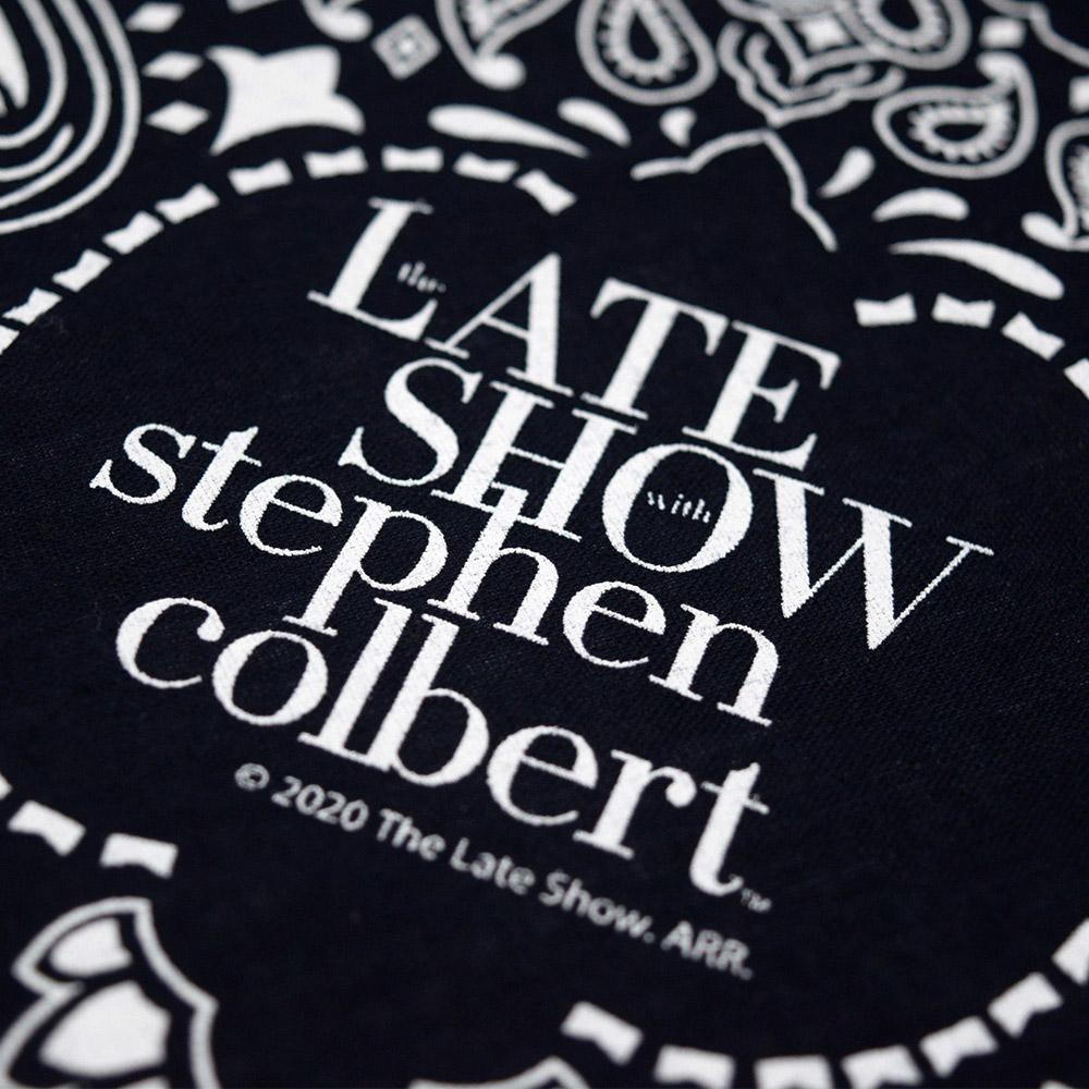 The Late Show with Stephen Colbert Logo Paisley Bandana | Official CBS Entertainment Store