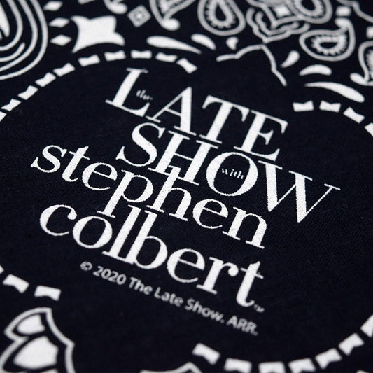 The Late Show with Stephen Colbert Logo Paisley Bandana | Official CBS Entertainment Store-1