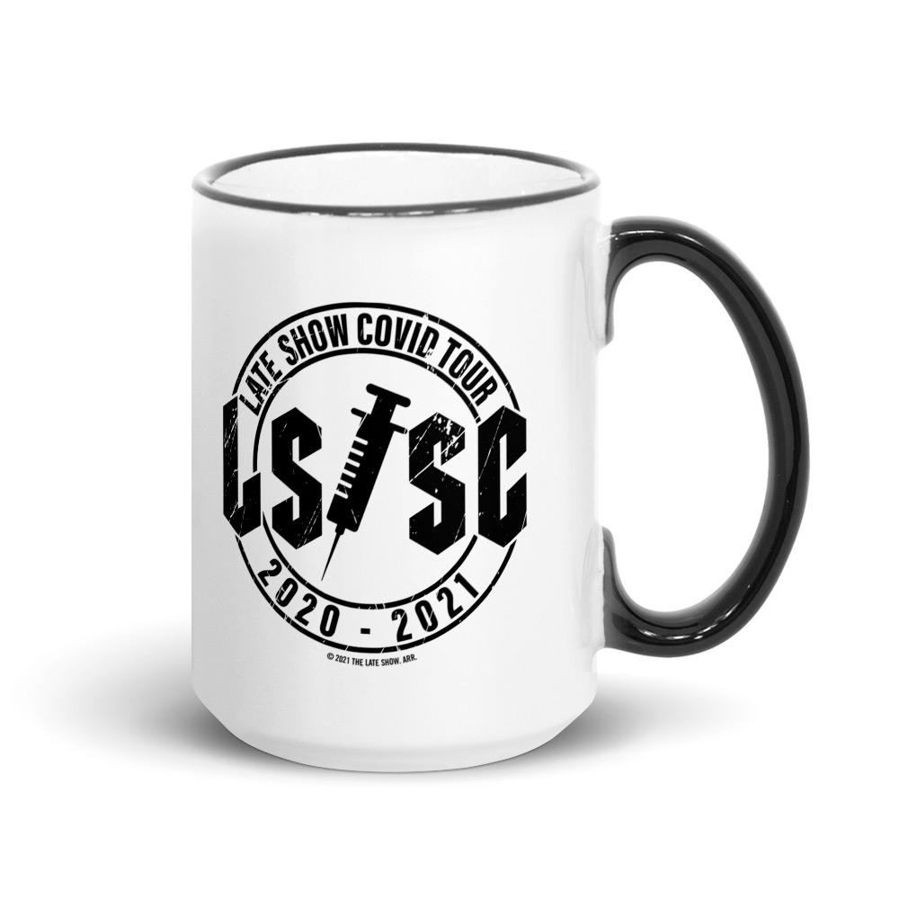 The Late Show with Stephen Colbert Covid Tour Two-Tone Mug | Official CBS Entertainment Store