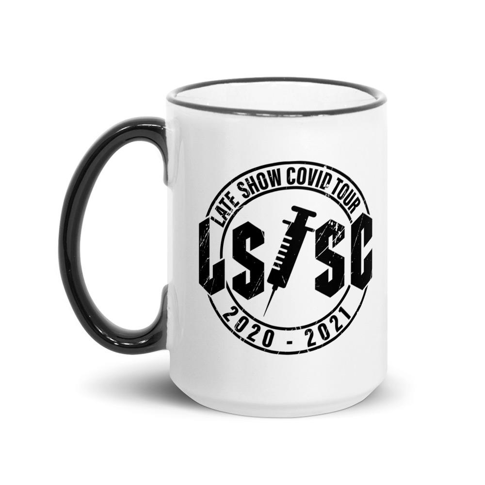 The Late Show with Stephen Colbert Covid Tour Two-Tone Mug | Official CBS Entertainment Store