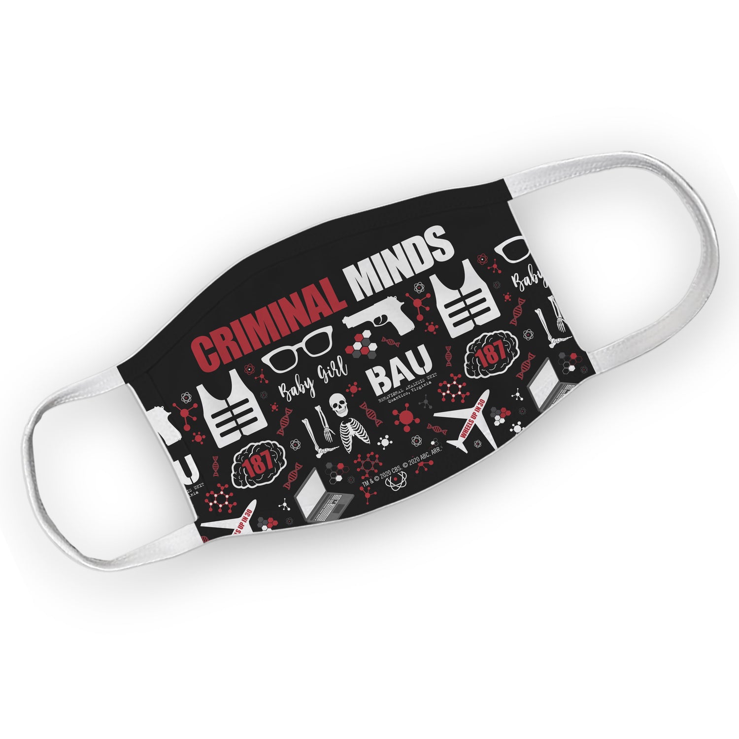 Criminal Minds Icon Mashup Washable Face Mask