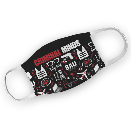 Criminal Minds Icon Mashup Washable Face Mask-0