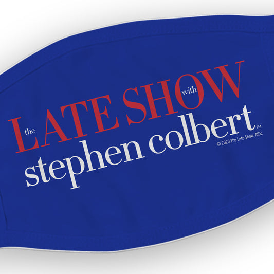 The Late Show with Stephen Colbert Logo Washable Face Mask-1