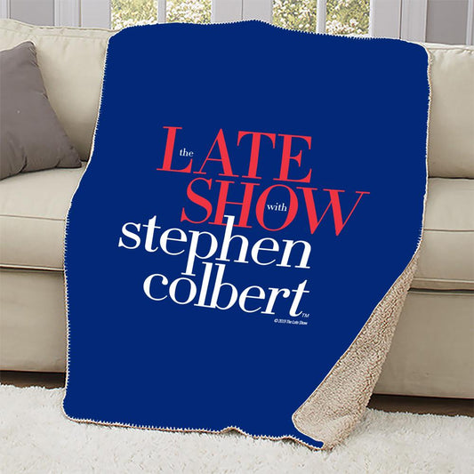 The Late Show with Stephen Colbert Sherpa Blanket -0