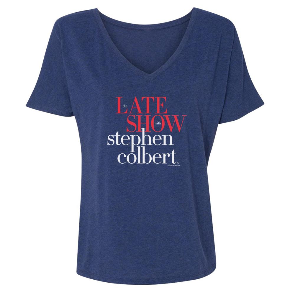 The Late Show with Stephen Colbert Women's Relaxed V-Neck T-Shirt