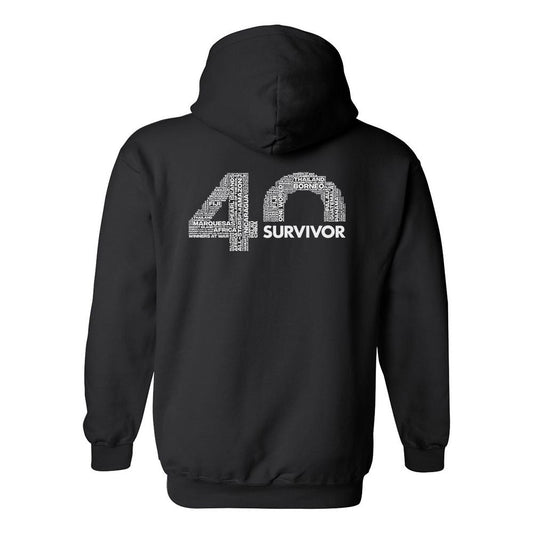 Survivor 40th Season Anniversary Logo Fleece Hooded Sweatshirt-3