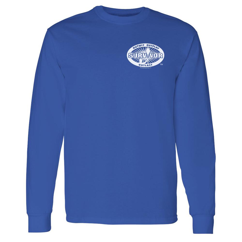 Survivor 40th Season Anniversary Logo Adult Long Sleeve T-Shirt