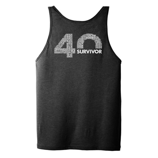 Survivor 40th Season Anniversary Logo Adult Tank Top-1