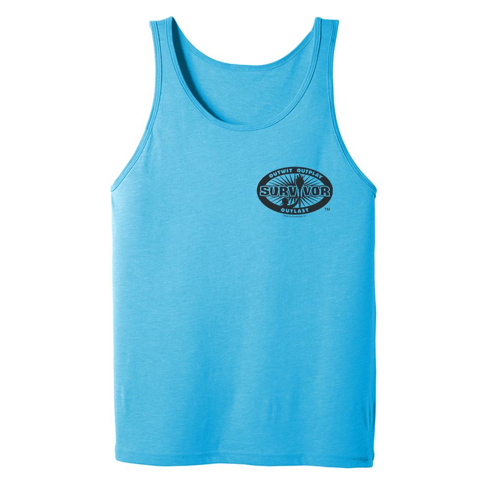 Survivor 40th Season Anniversary Logo Adult Tank Top | Official CBS Entertainment Store