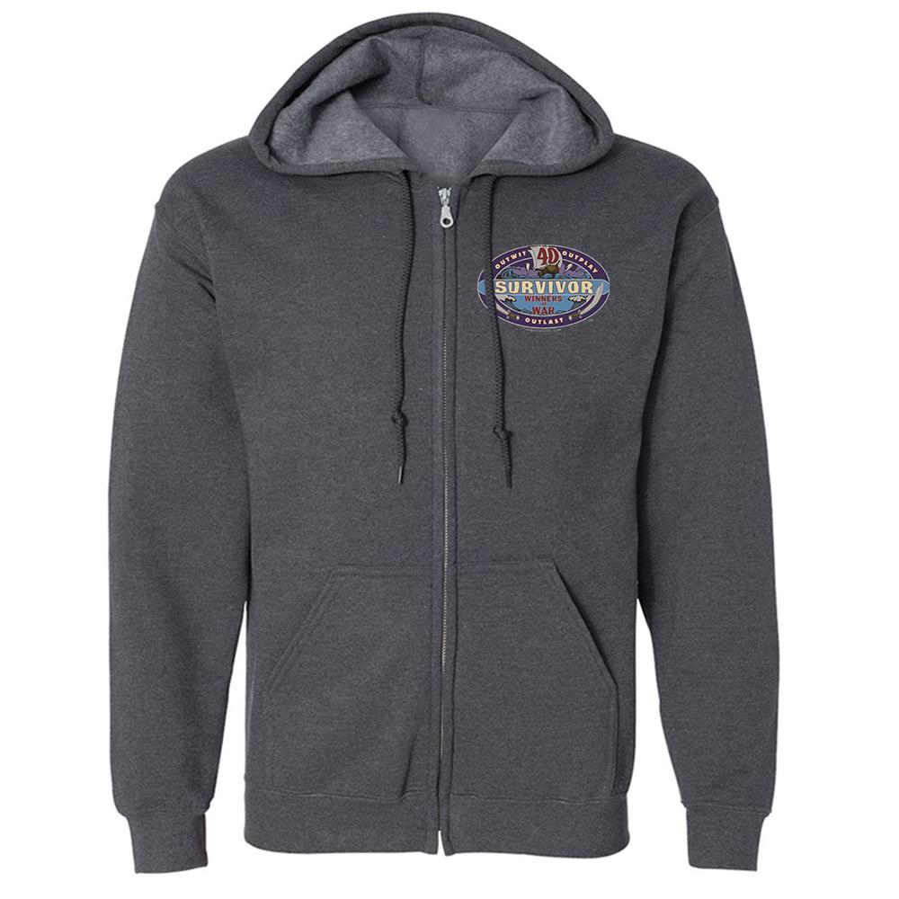 Survivor Survivor Season 40 Winners at War Elements Fleece Zip-Up Hooded Sweatshirt