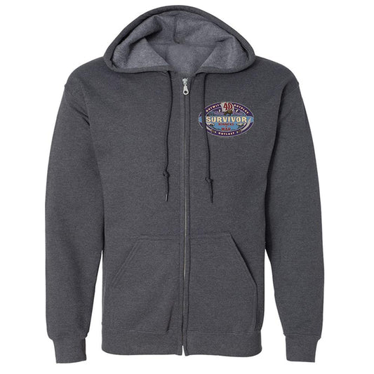 Survivor Survivor Season 40 Winners at War Elements Fleece Zip-Up Hooded Sweatshirt-0