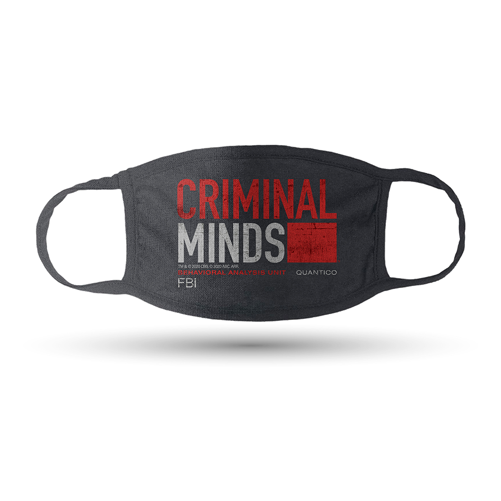 Criminal Minds Assorted Washable Face Masks- Pack of 3 | Official CBS Entertainment Store