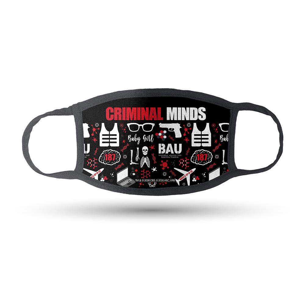 Criminal Minds Assorted Washable Face Masks- Pack of 3 | Official CBS Entertainment Store