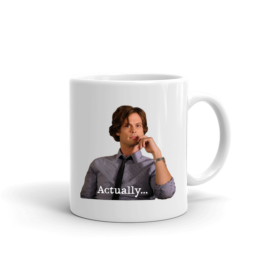 Criminal Minds Spencer Reid Actually... White Mug | Official CBS Entertainment Store-0