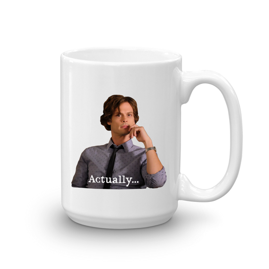 Criminal Minds Spencer Reid Actually... White Mug | Official CBS Entertainment Store-2