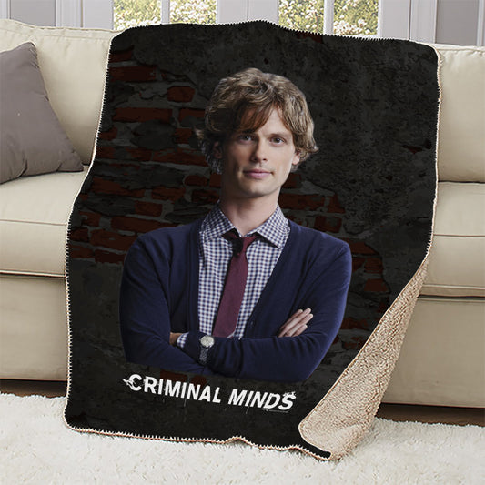 Criminal Minds Spencer Reid Sherpa Blanket | Official CBS Entertainment Store-0