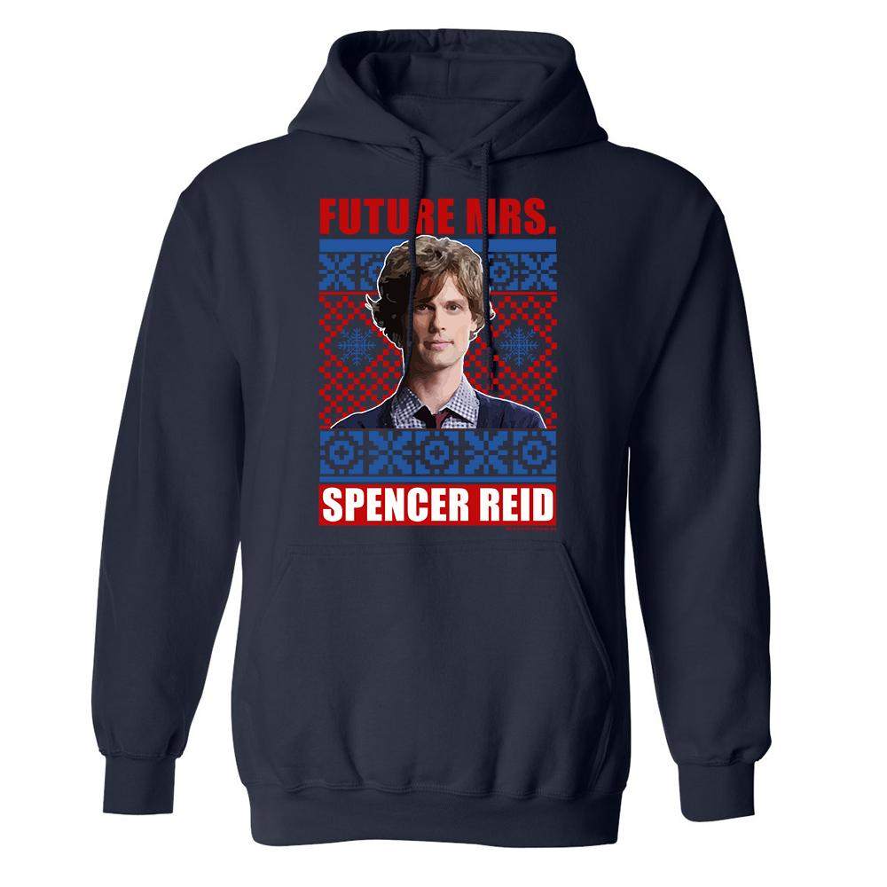 Criminal Minds Mrs. Spencer Reid Holiday Fleece Hooded Sweatshirt | Official CBS Entertainment Store