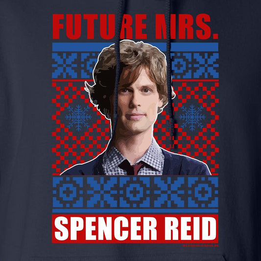 Criminal Minds Mrs. Spencer Reid Holiday Fleece Hooded Sweatshirt | Official CBS Entertainment Store-1