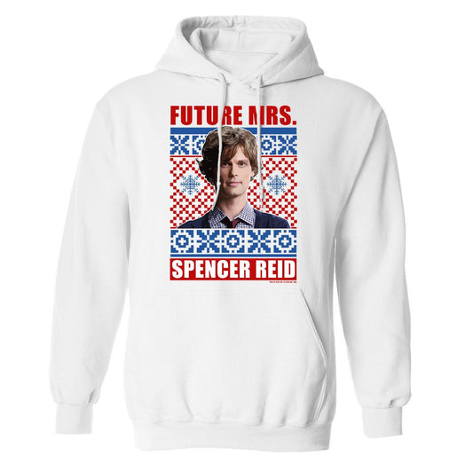 Criminal Minds Mrs. Spencer Reid Holiday Fleece Hooded Sweatshirt | Official CBS Entertainment Store-2