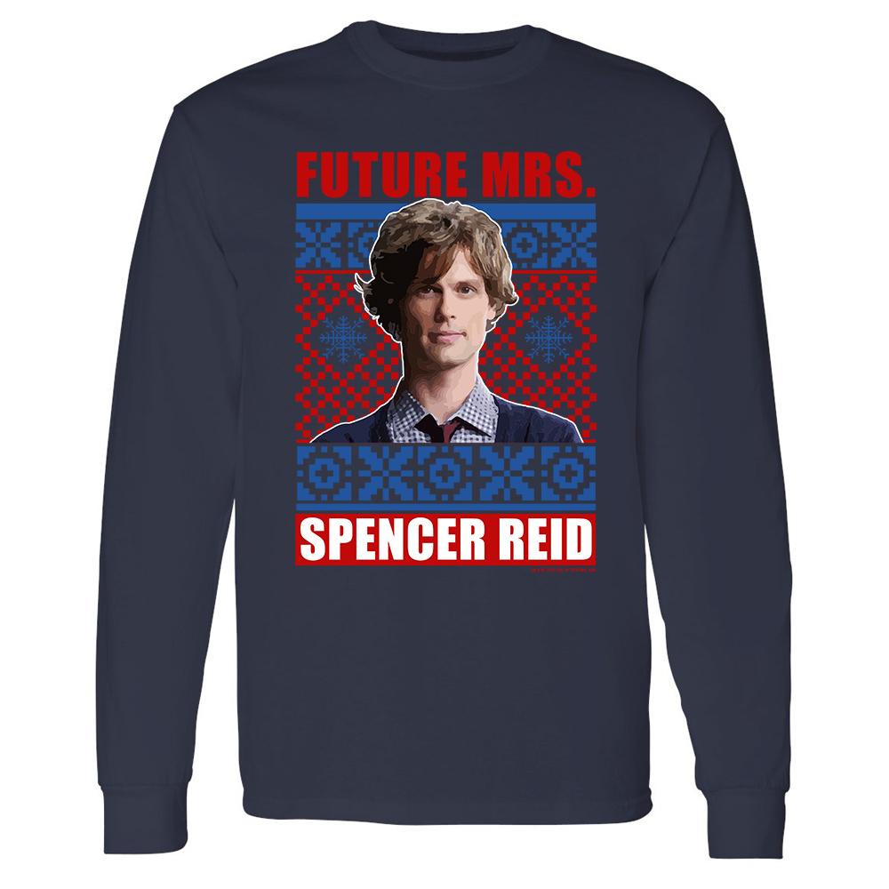 Criminal Minds Mrs. Spencer Reid Holiday Adult Long Sleeve T-Shirt | Official CBS Entertainment Store