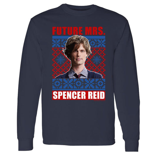 Criminal Minds Mrs. Spencer Reid Holiday Adult Long Sleeve T-Shirt | Official CBS Entertainment Store-2