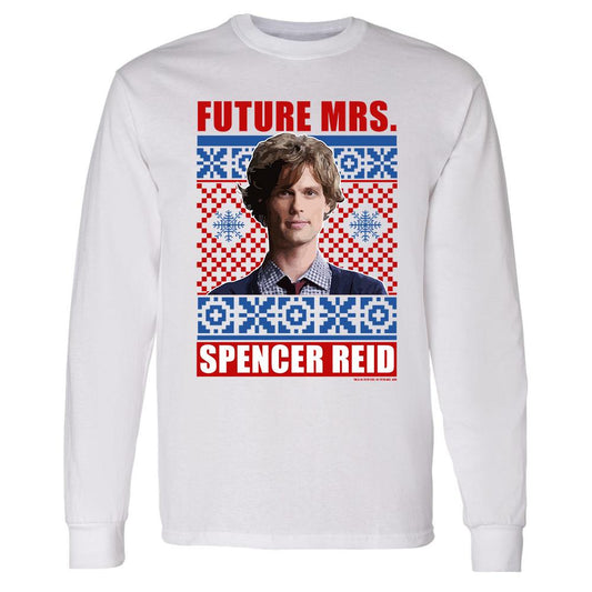 Criminal Minds Mrs. Spencer Reid Holiday Adult Long Sleeve T-Shirt | Official CBS Entertainment Store-0