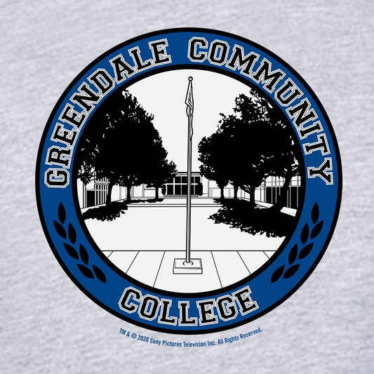 Community Greendale Community College Seal Adult Short Sleeve T-Shirt-3