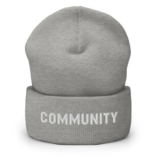 Community Logo Embroidered Cuffed Beanie - Made in the USA-2