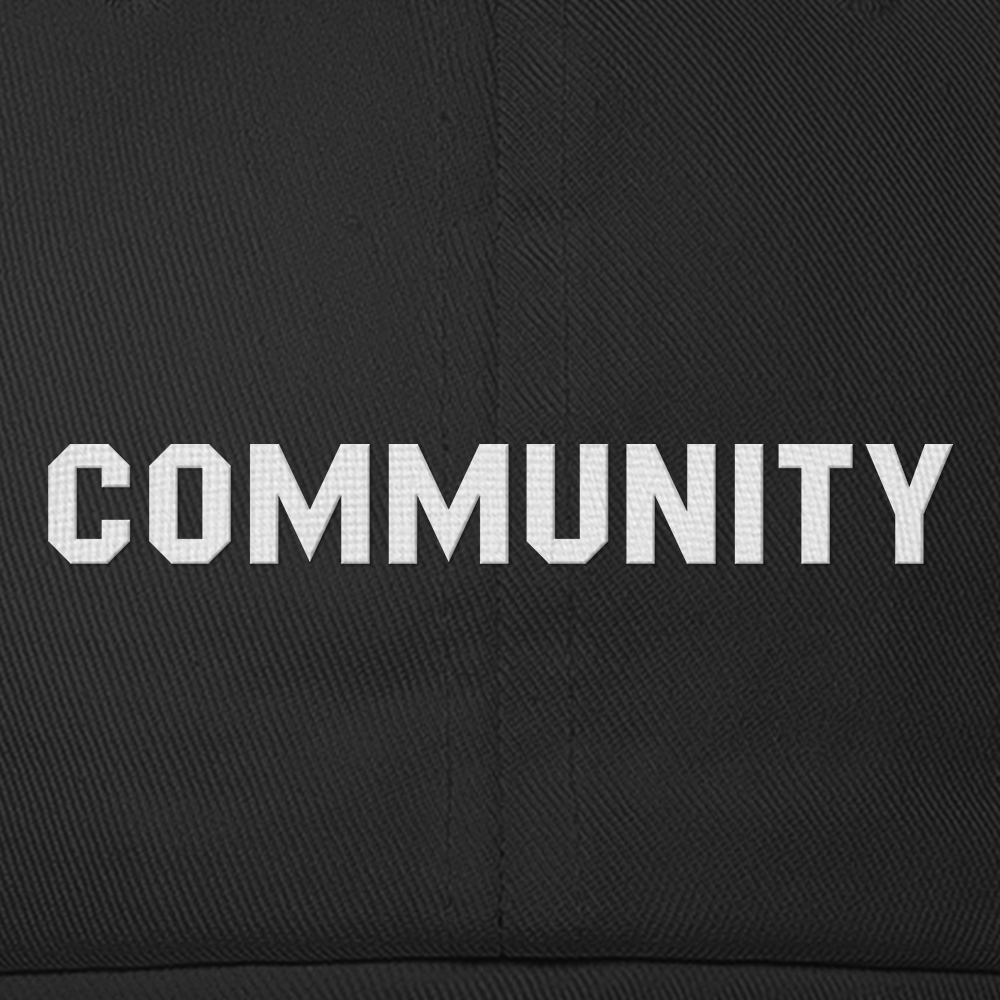 Community Logo Low Profile Cap Embroidered Hat