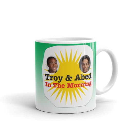 Community Troy & Abed in the Morning White Mug-5