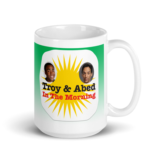 Community Troy & Abed in the Morning White Mug-2