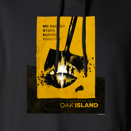 The Curse of Oak Island No Secret Stays Buried Fleece Hooded Sweatshirt-1