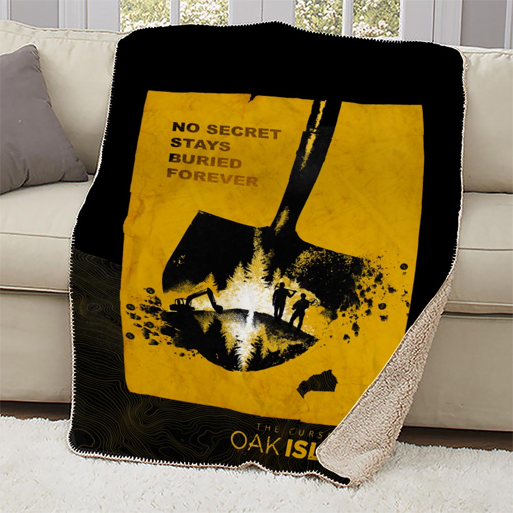 The Curse of Oak Island No Secret Stays Buried Sherpa Blanket