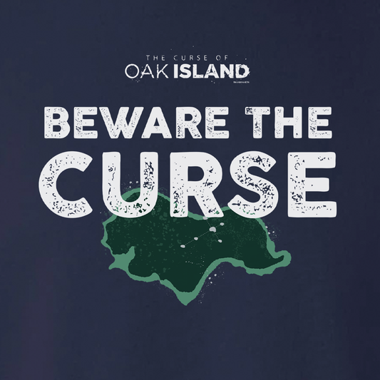 The Curse of Oak Island Beware of the Curse Fleece Crewneck Sweatshirt-1