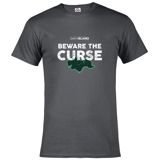 The Curse of Oak Island Beware of the Curse Adult Short Sleeve T-Shirt-1