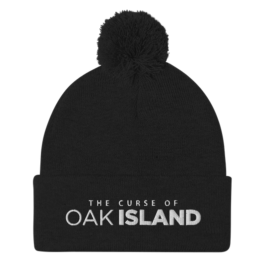 The Curse of Oak Island Logo Pom Pom Knit Beanie-0