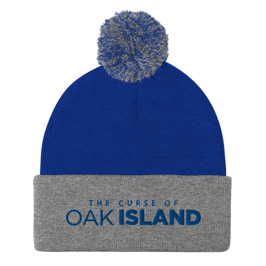 The Curse of Oak Island Logo Pom Pom Knit Beanie-1